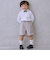 【セミフォーマル】蝶ネクタイつきカットソーシャツ