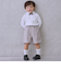 【セミフォーマル】蝶ネクタイつきカットソーシャツ