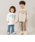 【USAコットン】チェーンステッチロゴワイドロンT