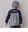 【おさるのジョージ】接結アップリケ長袖Tシャツ