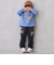 【おさるのジョージ】接結アップリケ長袖Tシャツ