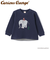 【おさるのジョージ】接結アップリケ長袖Tシャツ