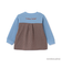 【おさるのジョージ】接結アップリケ長袖Tシャツ