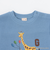 【おさるのジョージ】接結アップリケ長袖Tシャツ