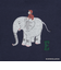 【おさるのジョージ】接結アップリケ長袖Tシャツ