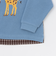 【おさるのジョージ】接結アップリケ長袖Tシャツ