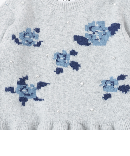 フワもちっと/リンク】お花パールニット｜プティマインの通販｜&mall