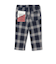 チェックのびのび起毛ストレッチパンツ