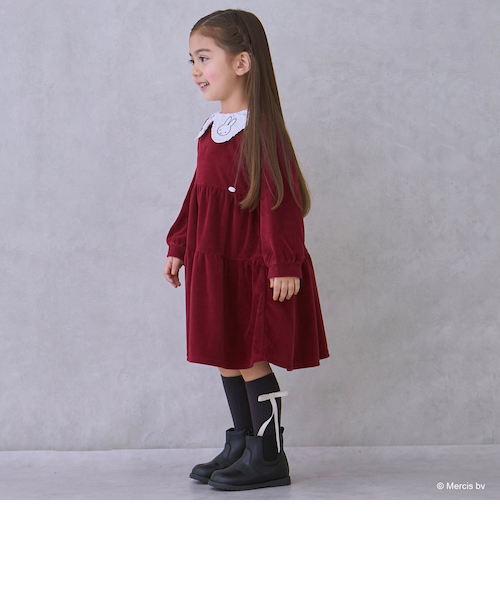 miffy】衿ティアードワンピース｜プティマインの通販｜&mall（アンド