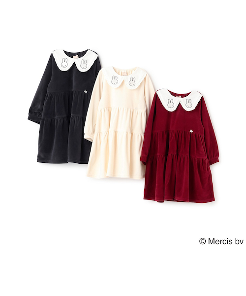 miffy】衿ティアードワンピース｜プティマインの通販｜&mall（アンド