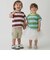 【WEB限定カラーあり/食品防汚】ボーダー半袖Tシャツ
