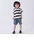 【WEB限定カラーあり/食品防汚】ボーダー半袖Tシャツ