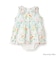 【泉屋 サク】【リンク】肩リボンフラワーOPロンパース