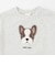 【接触冷感】DOGアップリケ半袖Tシャツ