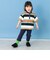 鹿の子ボーダーヘンリービック半袖ポロ