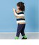 鹿の子ボーダーヘンリービック半袖ポロ