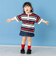 鹿の子ボーダーヘンリービック半袖ポロ