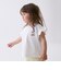 【プティプラ】アルファベット袖フリルTシャツ