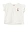 【プティプラ】アルファベット袖フリルTシャツ