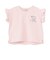 【プティプラ】アルファベット袖フリルTシャツ