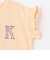 【プティプラ】アルファベット袖フリルTシャツ