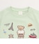 【接触冷感】くま旅アップリケ半袖Tシャツ