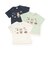 【接触冷感】くま旅アップリケ半袖Tシャツ