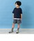 裾レイヤード風ワイドシルエット半袖Tシャツ