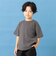 背面異素材切替ワイドシルエット半袖Tシャツ