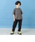 背面異素材切替ワイドシルエット半袖Tシャツ