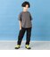 背面異素材切替ワイドシルエット半袖Tシャツ