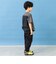 背面異素材切替ワイドシルエット半袖Tシャツ