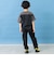 背面異素材切替ワイドシルエット半袖Tシャツ