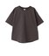 背面異素材切替ワイドシルエット半袖Tシャツ
