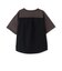 背面異素材切替ワイドシルエット半袖Tシャツ