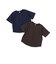 背面異素材切替ワイドシルエット半袖Tシャツ