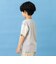 袖異素材ワイドシルエット半袖Tシャツ
