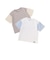 袖異素材ワイドシルエット半袖Tシャツ