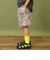 のびっとカットツイル柄ショートパンツ