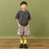 のびっとカットツイル柄ショートパンツ