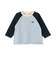 【防汚加工】配色ラグラン長袖Tシャツ