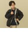 リバーシブル総柄ボアジャケット