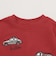 車アップリケダブルフェイス長袖Tシャツ