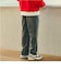 【アジャスター付き】ストレッチデニムストレートパンツ