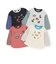 アソート刺しゅうワッペン長袖Tシャツ