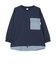 【防汚】シャツレイヤード風長袖Tシャツ
