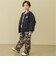 ドロスト付きストレッチツイルカーゴパンツ