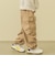ドロスト付きストレッチツイルカーゴパンツ