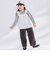 フリルチュニックドッキング長袖Tシャツ