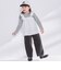 フリルチュニックドッキング長袖Tシャツ